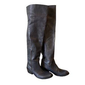 Bronx Leather Tall Knee Riding Boots Women's Size 9.5